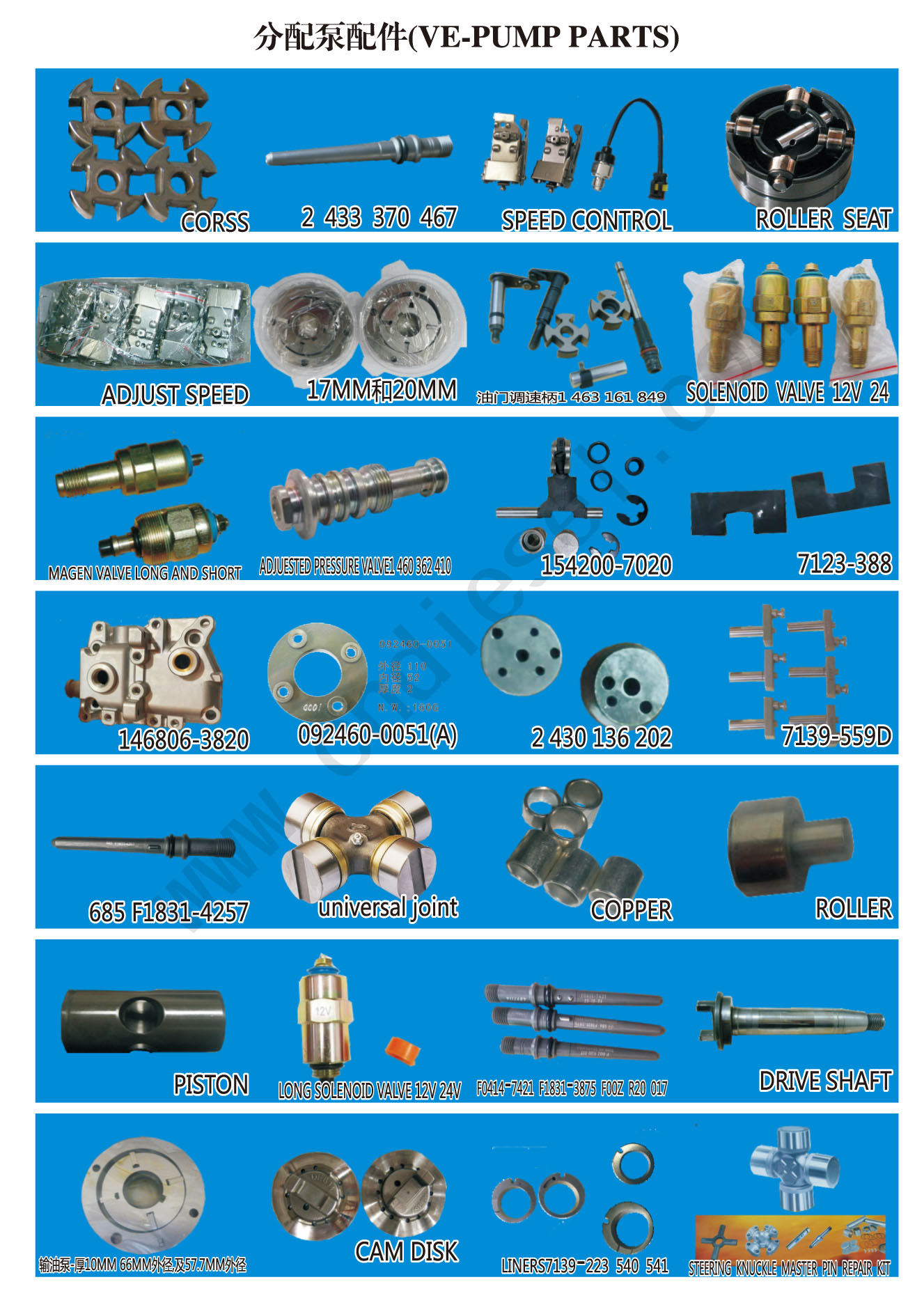 VE-PUMP PARTS